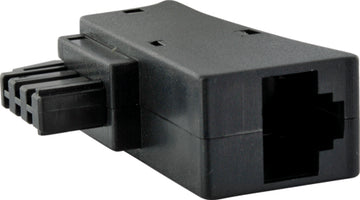 Schwaiger DSL-Adapter: TAE-F auf RJ45 8P2C, schwarz
