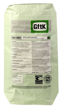vdw 480 BettungsCompound zementfarbig (zementgrau) als Sackware, 25 kg