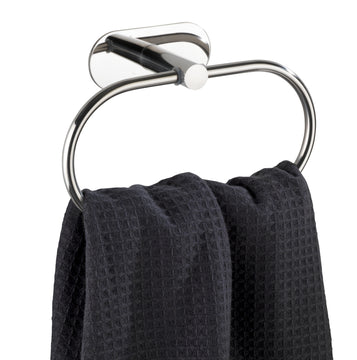 WENKO Orea Handtuchring Edelstahl, silber, Turbo-Loc®