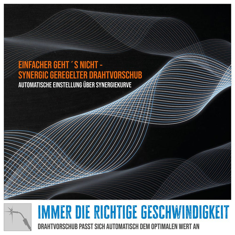 Güde SG 121 A-SYN Fülldraht-Inverterschweißgerät für Fülldrähte bis 0,9 mm