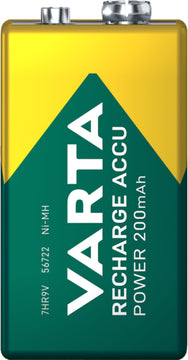 VARTA RECHARGE ACCU Power 9V 200 mAh Akku im Blister (1 Stück)