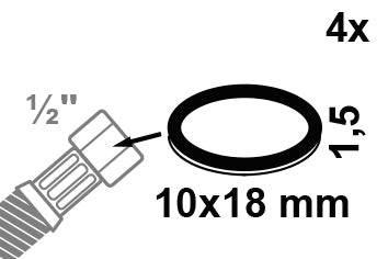 Schütte Verschraubungsdichtung Vulkanfiber, Flachdichtung