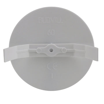 UNITEC Federsteckdeckel für Schalterdose, rund, Ø 60 mm, 25 St.