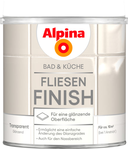 ALPINA Bad & Küche Fliesen-Finish 2K 0,75 l, transparent