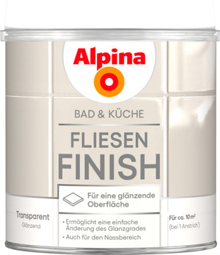 ALPINA Bad & Küche Fliesen-Finish 2K 0,75 l, transparent