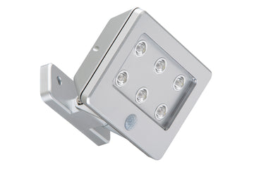 BRILONER Leuchten LERO 6 LED Wandleuchte, IP54, Titan-Silber