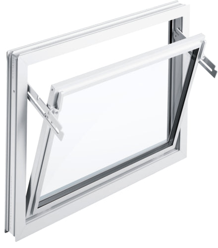MEA MEALON Kipp-Iso 24 Kellerfenster weiß, 1-flügelig mit Isolierglas