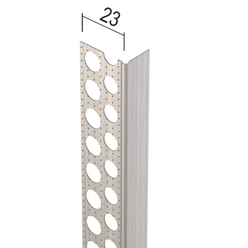 PROTEKTORWERK 9299 Abschlussprofil, Trockenbaukantenprofil aus Aluminium, GK, 2,5 m