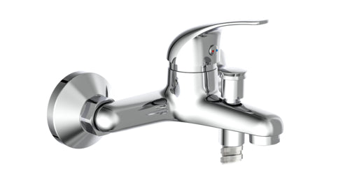 Schütte Athos Plus Wannenfüll-/Brausearmatur chrom, Einhebelarmatur