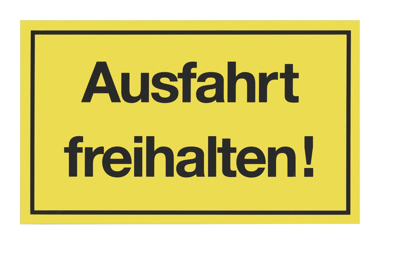 Conmetall Meister Hinweisschild KU gelb