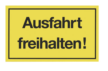 Conmetall Meister Hinweisschild KU gelb