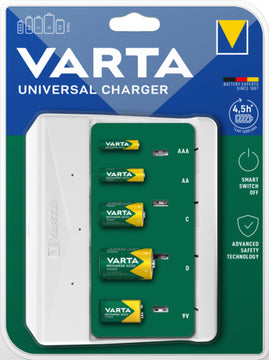 VARTA Universal Charger Ladegerät, für unterschiedliche Akkus