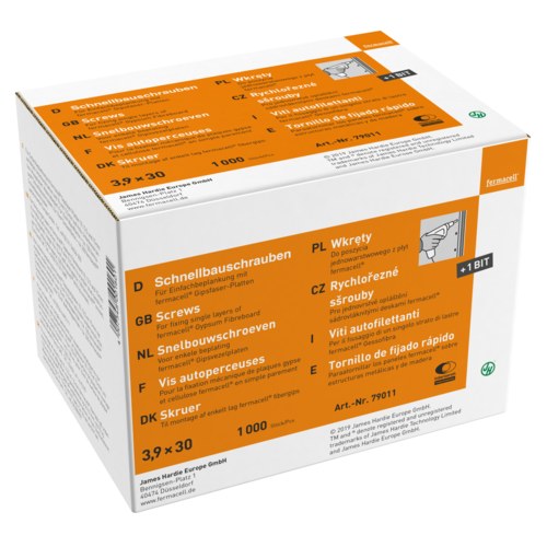 fermacell FC-Schnellbauschrauben 3,9 x 30 mm Stahl, phosphatiert