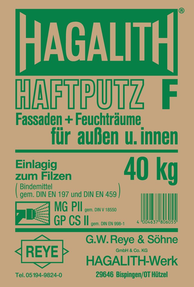 Quick-Mix Hagalith Haftputz HAG-FF, Kalkzement, 40 kg