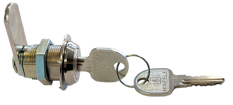 HSI Briefkastenschloss vernickelt, 35x15x43 mm, gerade Ausführung
