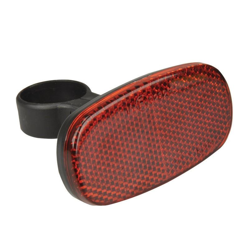 fischer Heckreflektor mit Universalbefestigung, schwarz/rot