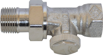 Heimeier Regutec Heizkörperverschraubung rotguss vernickelt 1/2"