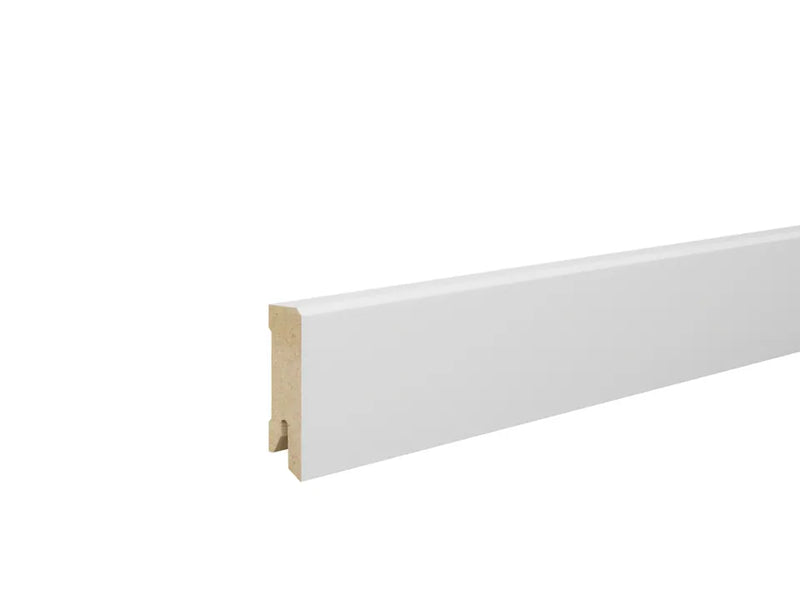 Osmo Sockelleiste foliert Uni Weiß, MDF-Träger, Höhe, Clip 3