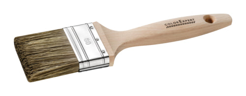 Color-Expert Lasur-Flachpinsel mit Naturborste, Holzgriff