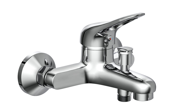 Schütte Porto Einhebel-Wannenarmatur, chrom verchromt, Breite 180 mm