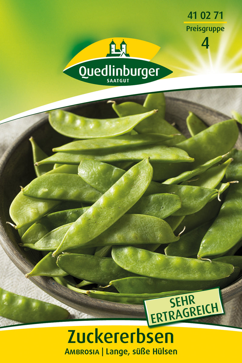 QUEDLINBURGER SAATGUT Zuckererbsen Ambrosia PG 4 Saatgut