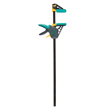 Wolfcraft PRO Einhand-Klemmzwinge schwarz/türkis, 100–700 mm