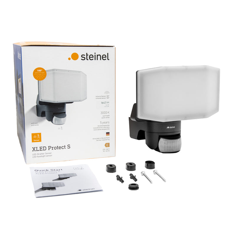 STEINEL XLED Protect S LED Strahler anthazit, warmweiß 14,3 W