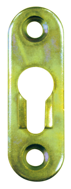 HSI Passverbinder Linsenkopfplatte gelb chromat. (4 Stück)