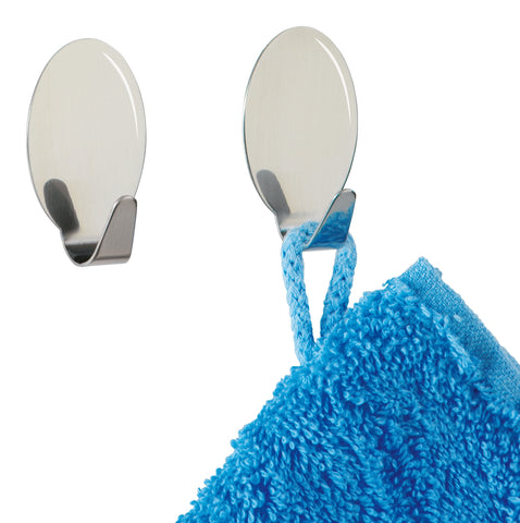WENKO Maxi-Wandhaken 2er Set Edelstahl