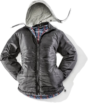 Willax Steppjacke Hoody schwarz, Größe XL – nur Sortiment