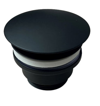 Schütte Design-Ablaufventil 1 1/4" x 65 mm, schwarz matt, ohne Überlauf