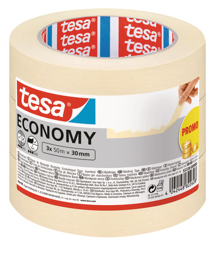 tesa Maler-Krepp Universal Abdeckband Papier 30 mm x 50 m (Promopack)