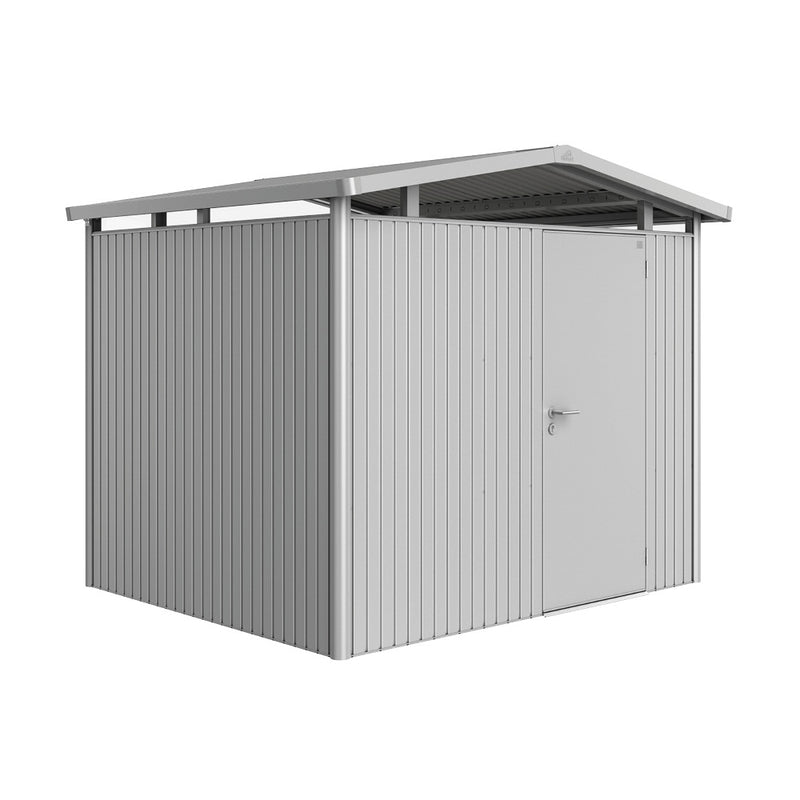 Biohort Gerätehaus Panorama P3 (273 × 238 × 227 cm) Silber-metallic Standardtür
