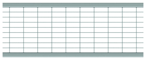 ACO DRAIN® Multiline Maschenrost Q+ Drainl. NW100 verzinkt, 123 mm