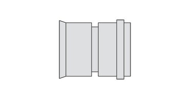 HEGLER SIROPLAST-K Übergangsstück KG-Spitzende DN 100 aus PE-HD