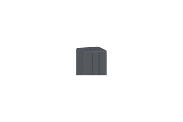 DELTA Gartenholz EASY-FENCE ALU-Mittelpfosten anthrazit 7x7x190 cm