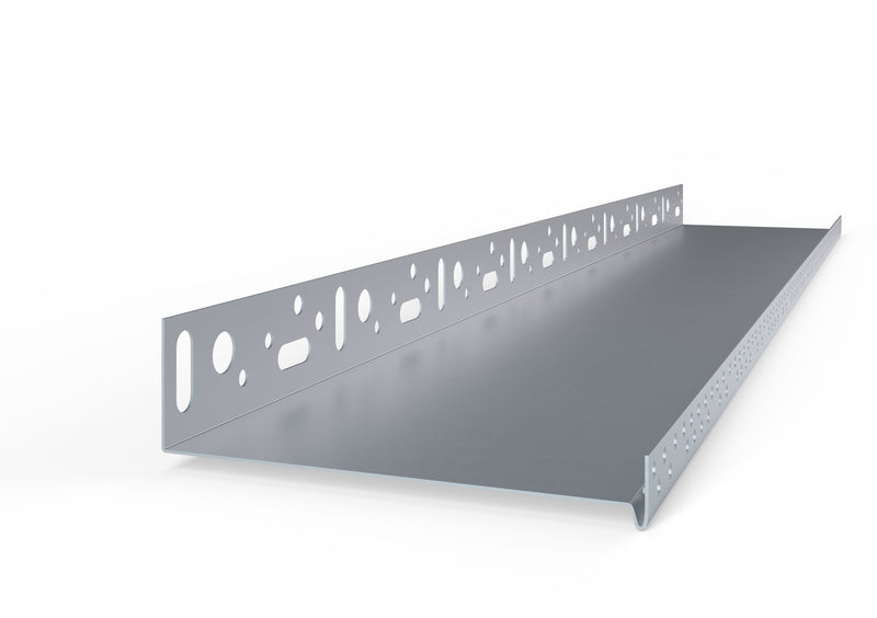 BAUKOM WDVS-Sockelprofil Aluminium blank, 2,5 m