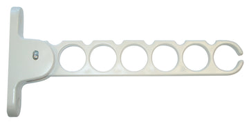 HSI Kleiderlüfter aus Kunststoff, weiß, 260x32 mm abklappbar (lose)