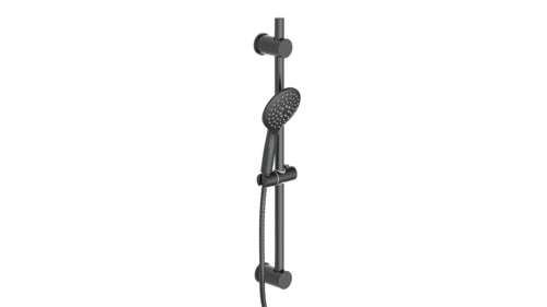 SCHÜTTE Raven Stangenbrause-Set, schwarz matt (Nr. 64916, 3er-Karton)