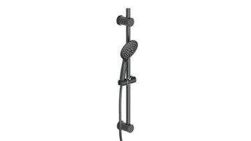 SCHÜTTE Raven Stangenbrause-Set, schwarz matt (Nr. 64916, 3er-Karton)