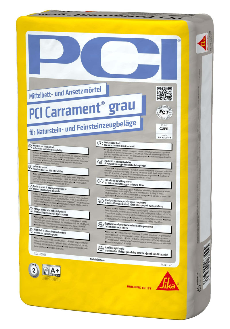 PCI Carrament grau 25 kg Mittelbett- und Ansetzmörtel
