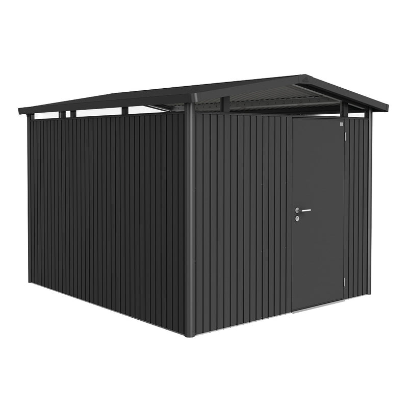 Biohort Gerätehaus Panorama P5 (273 × 318 × 227 cm) Dunkelgrau-metallic Standardtür