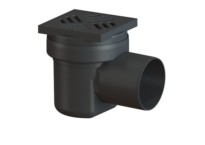 KESSEL Kellerablauf 36501 schwarz aus PP, DN 100