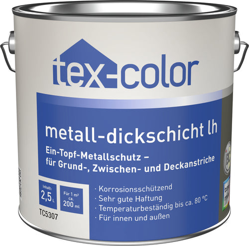 Tex-Color Metall-Dickschichtfarbe TC5307, 2,5 l