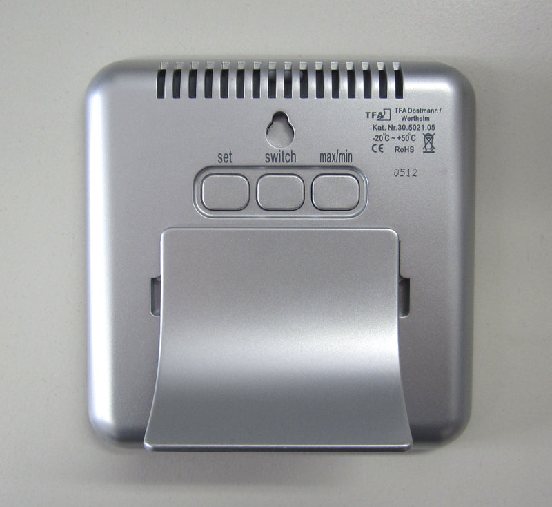TFA Digitales Thermohygrometer Style, hochglänzend rot