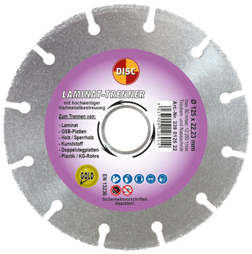 DISC Diamanttrennscheibe HM blank 125 x 22,23 mm, 1 Stück