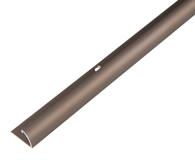 GAH ALBERTS Abschlussprofil Alu, eloxiert, 24,5 x 9 x 1000 mm