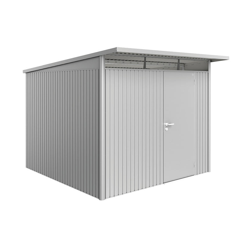 Biohort Gerätehaus AvantGarde A7 (260 × 300 × 217 cm) Silber-metallic Standardtür · AvantGarde