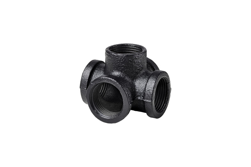 DOLLE PIPE Corner Verbindungsstück schwarz, Eisenrohrsystem