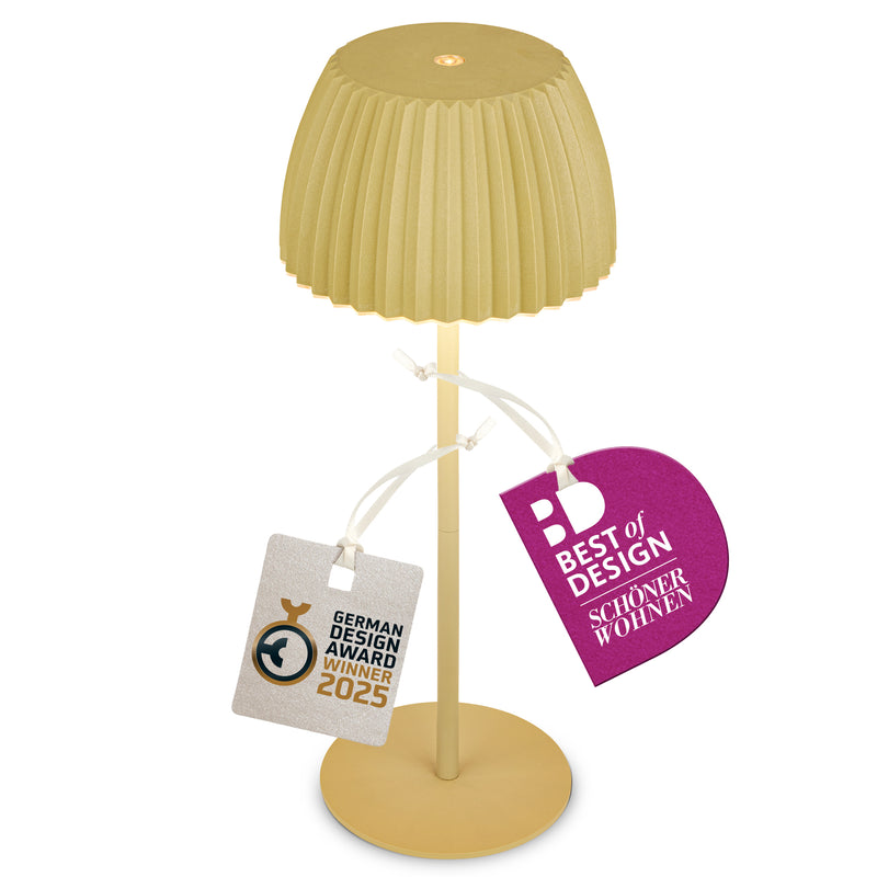 BRILONER Leuchten Lichtkante Akku Tischleuchte grün, 2700K